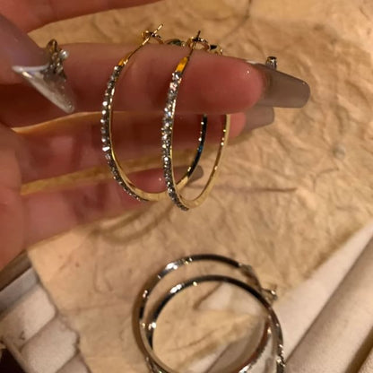 Creolen mit Strasssteinen