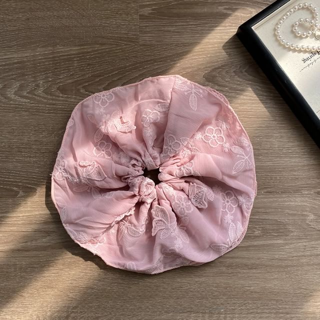 Scrunchie Schmetterling bestickt