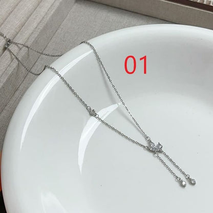 ネックレス ラリアット バタフライ