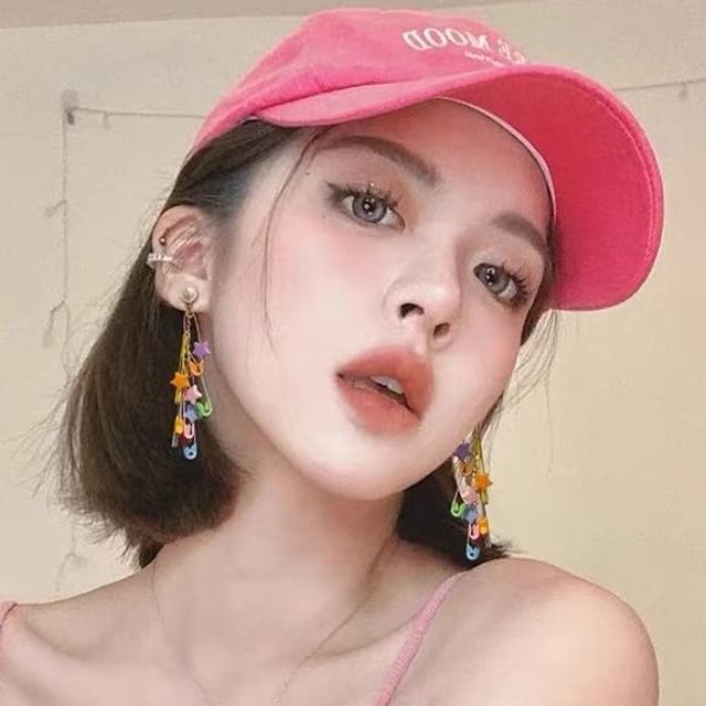 フェイクピンシャンデリア安全パールイヤリングスター合金