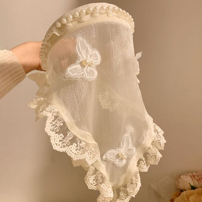 Headband Lace Butterfly Trim Applique