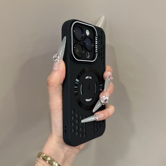 MagSafe対応) (iPhone対応マグネット式穴あきケース)