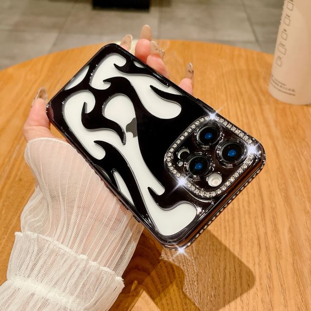Flame iPhone Rhinestone Case