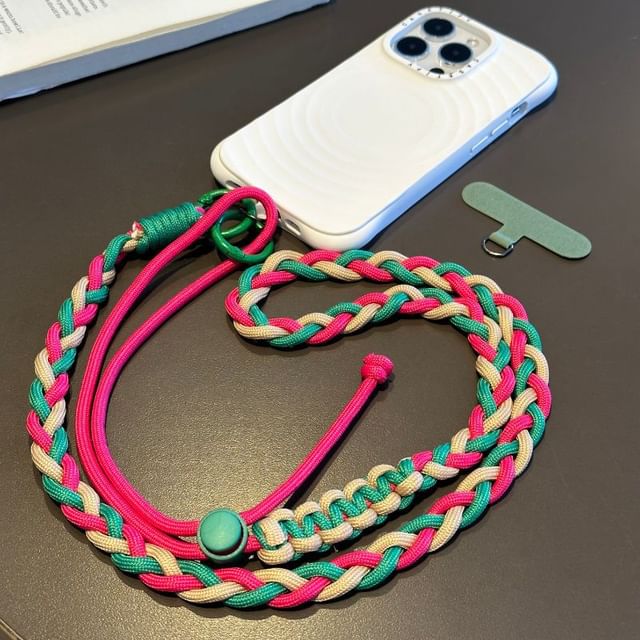 Pad Phone Strap with Lanyard Braided