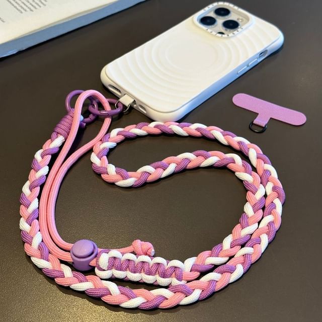 Pad Phone Strap with Lanyard Braided