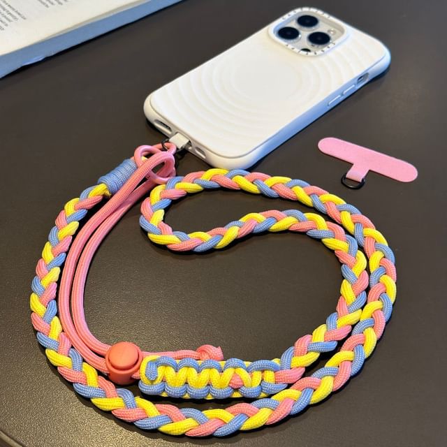 Pad Phone Strap with Lanyard Braided