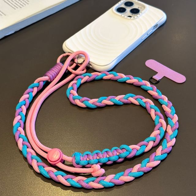 Pad Phone Strap with Lanyard Braided