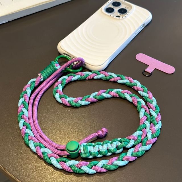 Pad Phone Strap with Lanyard Braided