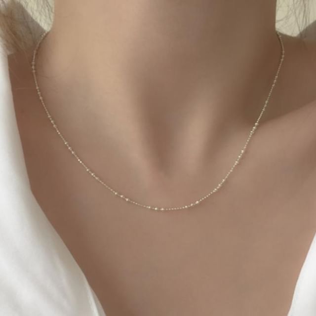 Silver Necklace 925 Sterling Dainty