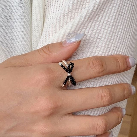 シルバースターリングビーズボウリング 925 エラスティック