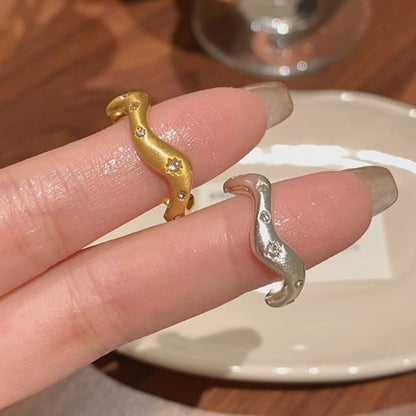 Ring offen / Strass besetzt