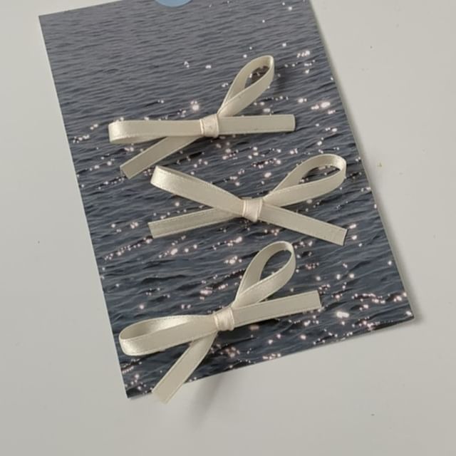 クリップ3：シンプルなリボンヘアセット