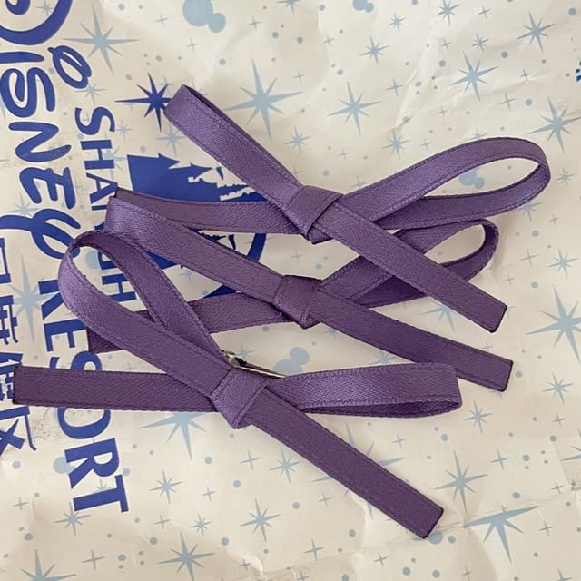 クリップ3：シンプルなリボンヘアセット