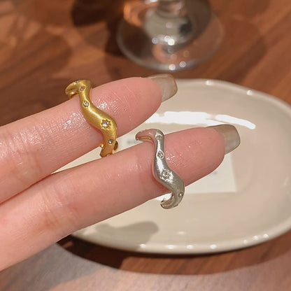 Ring offen / Strass besetzt