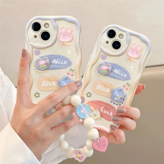 3D Cartoon Phone Case and Strap Options - Compatible with iPhone