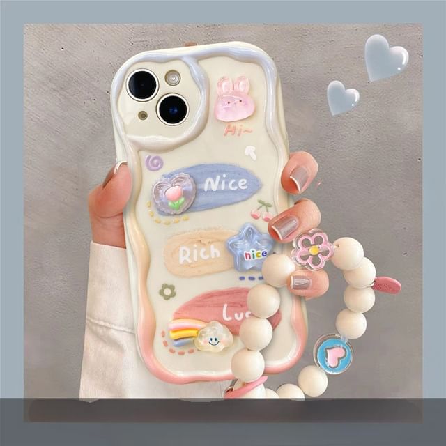 3D Cartoon Phone Case and Strap Options - Compatible with iPhone