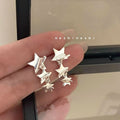 Star Alloy Dangle Earrings and Ear Cuff Options
