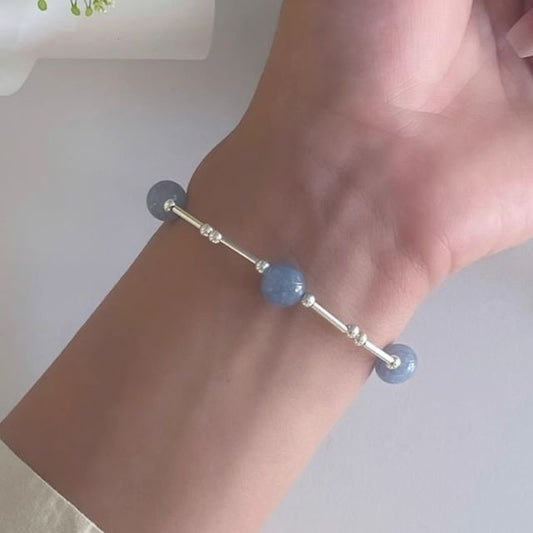 ビーズブレスレット スターリングシルバー 宝石