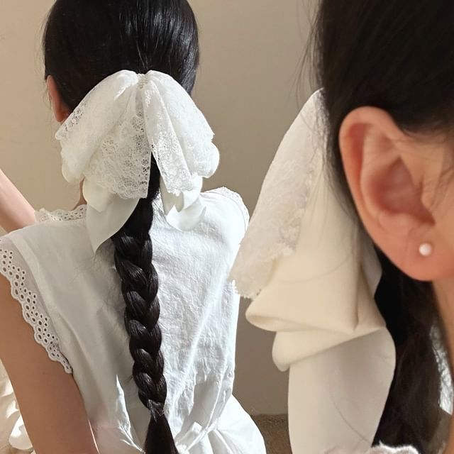 Bow Claw Lace Hair