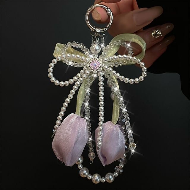 mit Faux Pad Lanyard Pearl Phone