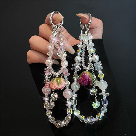 Lanyard Phone with Beaded Pad