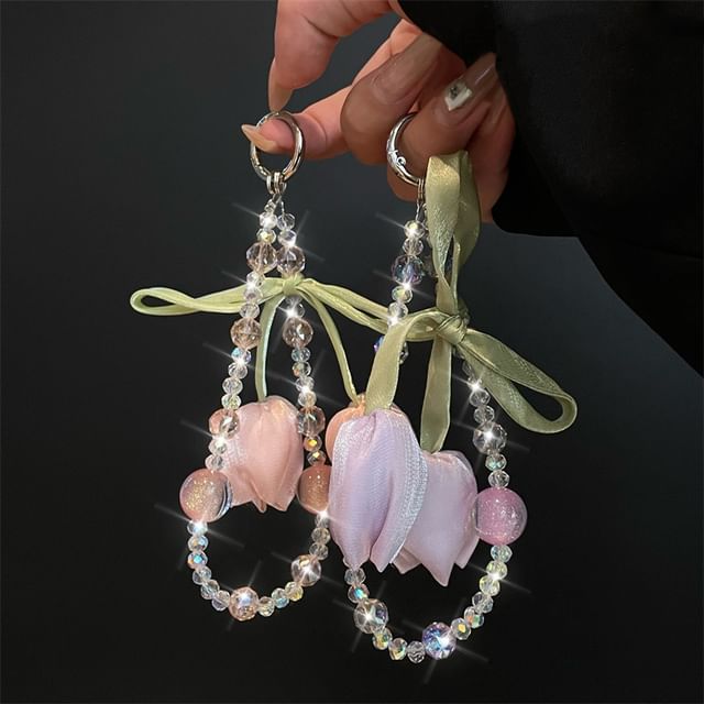 Flower Lanyard with Pad Phone