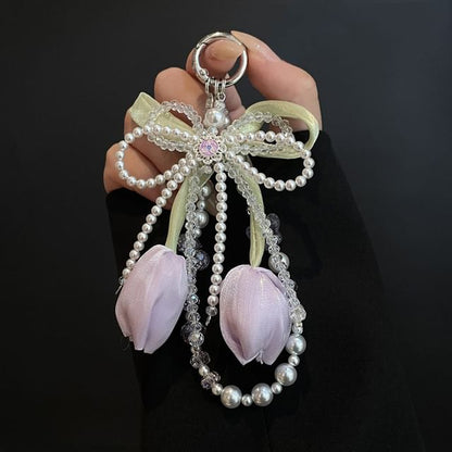 mit Faux Pad Lanyard Pearl Phone