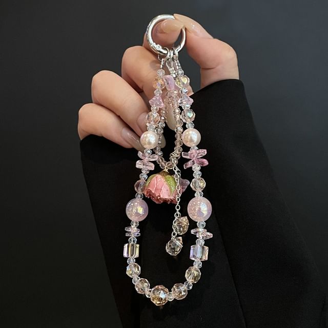 Lanyard Phone with Beaded Pad