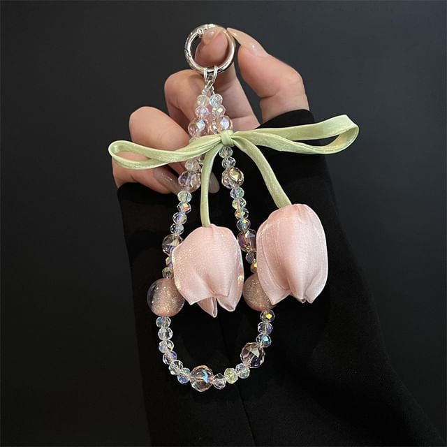 Flower Lanyard with Pad Phone