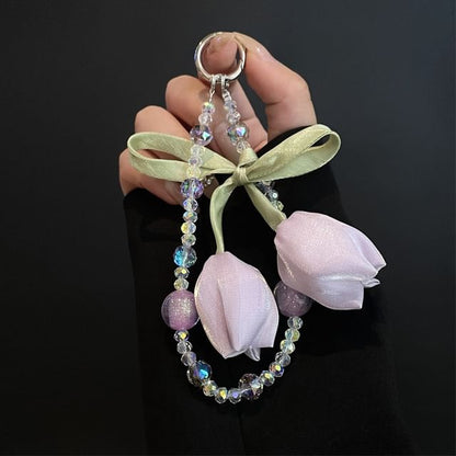 Flower Lanyard with Pad Phone