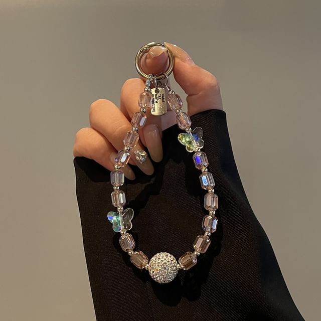 Lanyard Butterfly Phone Beaded