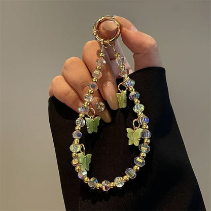 Beaded Butterfly Lanyard Phone