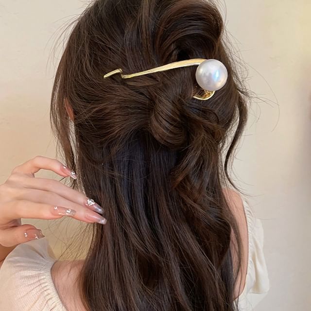 Clip Faux Pearl Hair