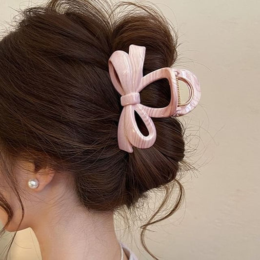 Bow Clip Claw Hair Acrylic