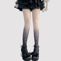 Transparente Strumpfhose mit Farbverlauf und Stern-Print