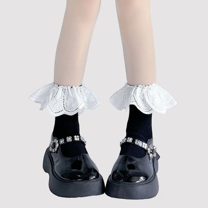 Spitze (verschiedene Designs für hohe Kniestrümpfe mit Besatz)