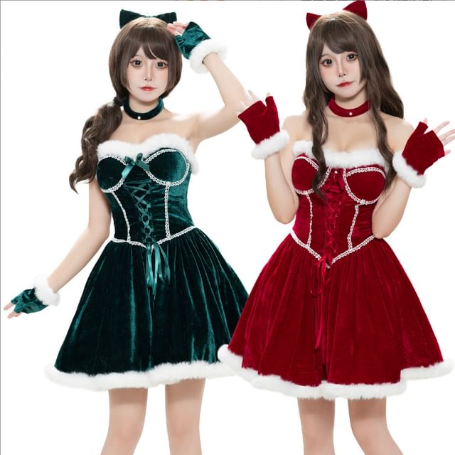 Christmas Girl Party Costume Set