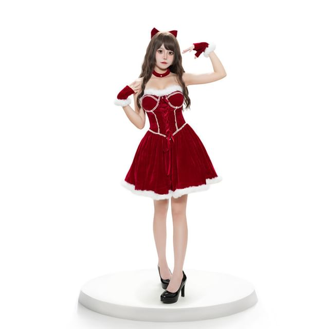 Christmas Girl Party Costume Set