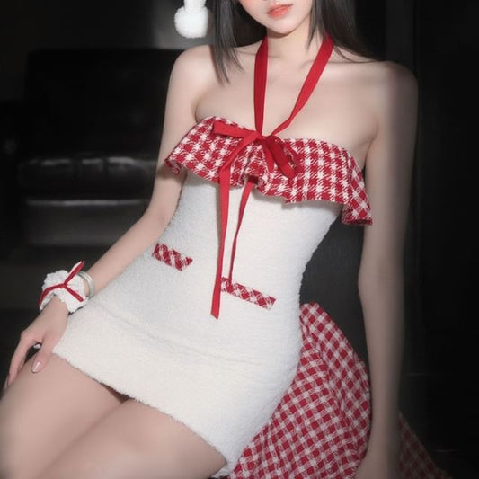 Christmas Elf Lingerie Costume Set