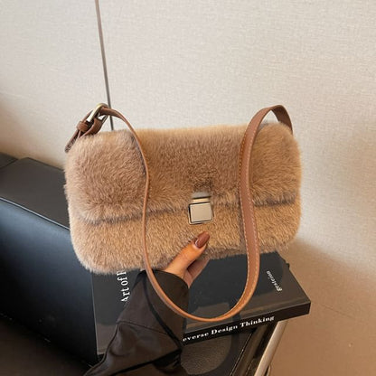 Flap Faux Fur Shoulder Bag