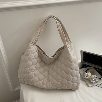 Quilted Plain Shoulder Bag