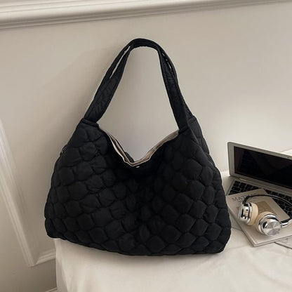 Quilted Plain Shoulder Bag
