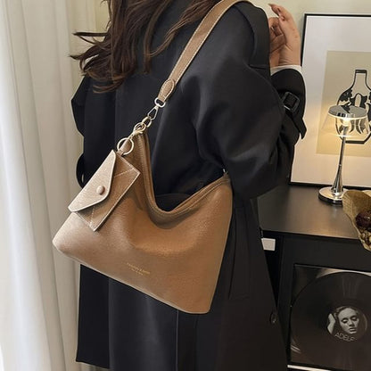 Faux Leather Crossbody Shoulder Bag