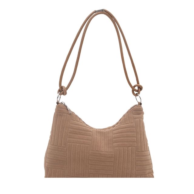 Plain Textured Shoulder Bag
