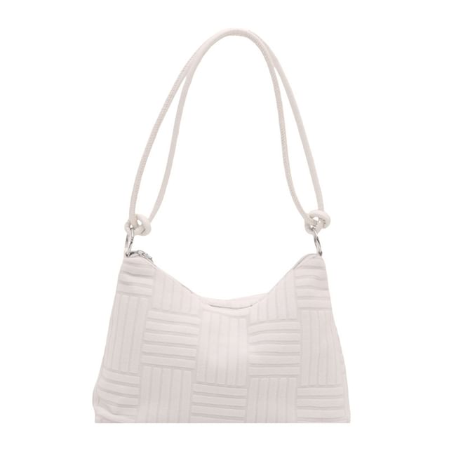 Plain Textured Shoulder Bag