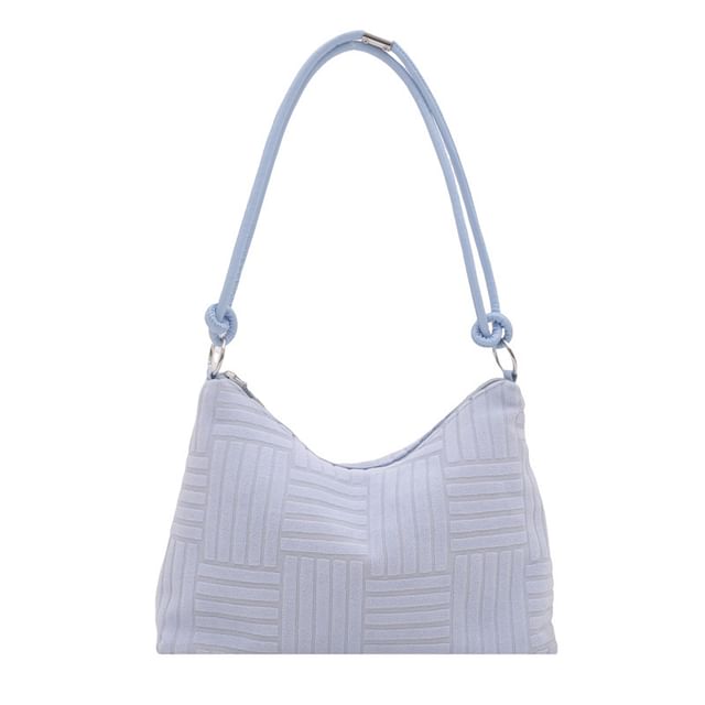 Plain Textured Shoulder Bag