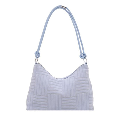 Plain Textured Shoulder Bag