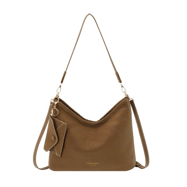 Faux Leather Crossbody Shoulder Bag