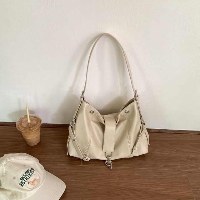 Buckle Panel Crossbody Shoulder Bag