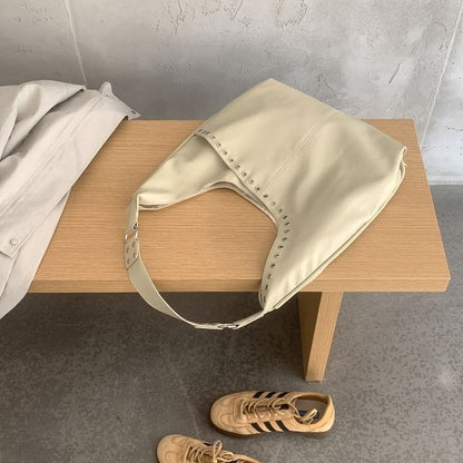 Grommet Panel Shoulder Bag